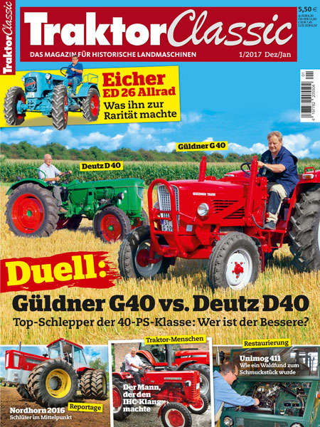 Inhaltsverzeichnis Ausgabe 01/17 | TRAKTOR CLASSIC Magazin